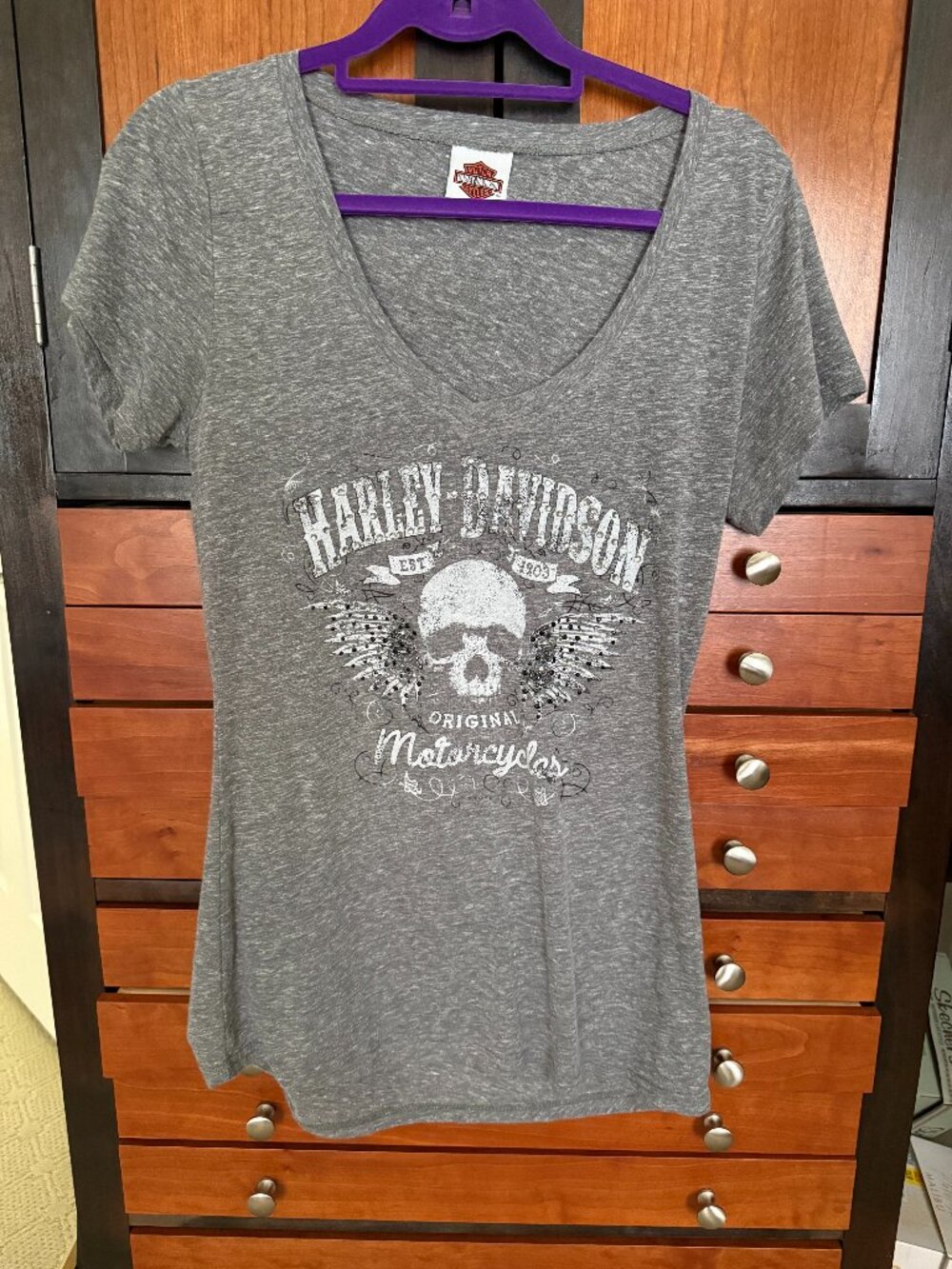 Harley Davidson Skull Tee Shirt
